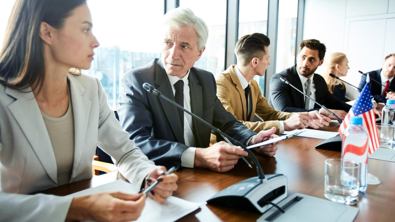 Healthcare professionals using technology