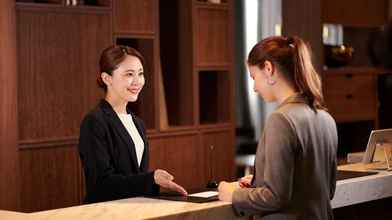 Healthcare professionals using technology