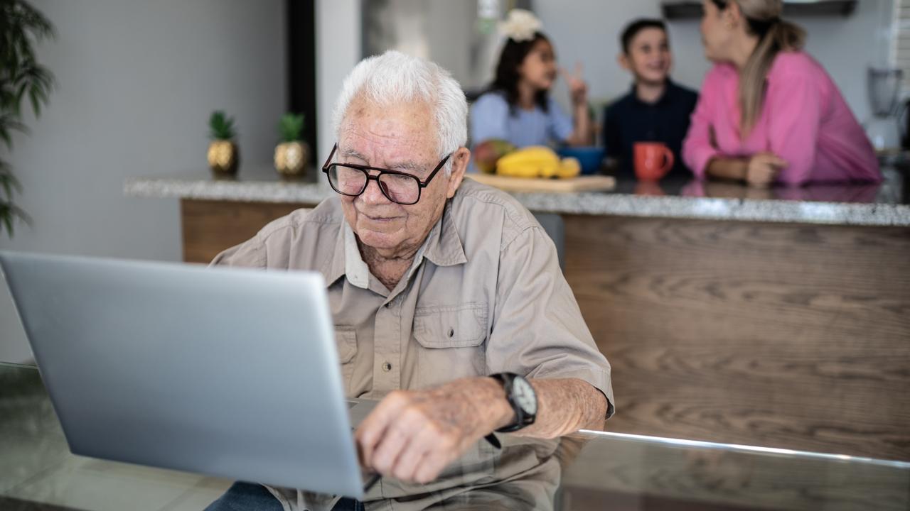 Healthcare professionals using technology